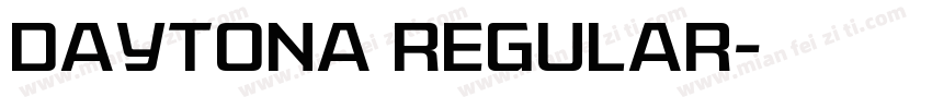 Daytona Regular字体转换